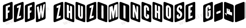 FZFW ZhuZiMinchoSE G字体转换